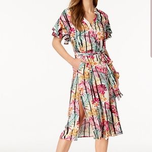 NEW NINE WEST PLUS SIZE 12 SUMMER DRESS MULTICOLOR